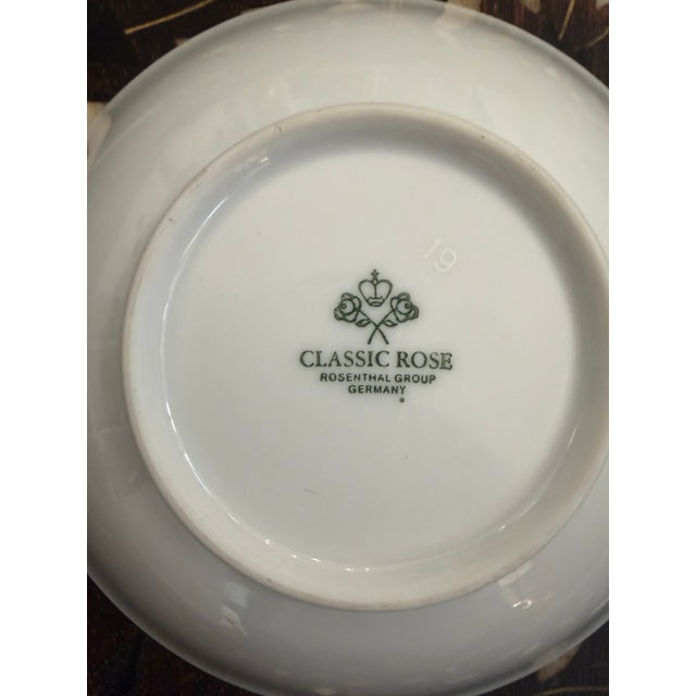 Rosenthal Porcelain Classic Rose Collection Basket Motif Small Serving Bowls Set of 4 For Sale - Image 9 of 10