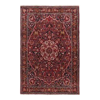 Vintage Circa 1940 Baktiari Wool Rug 6'9 X 10'1 For Sale