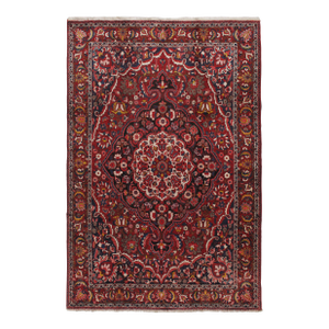 Vintage Circa 1940 Baktiari Wool Rug 6'9 X 10'1