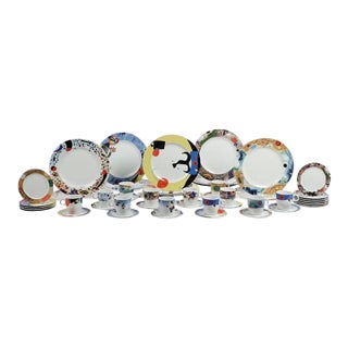 Mid 20th Century Bauscher Weiden Porcelain Joan Miró Dinner Service- 48 Pieces For Sale