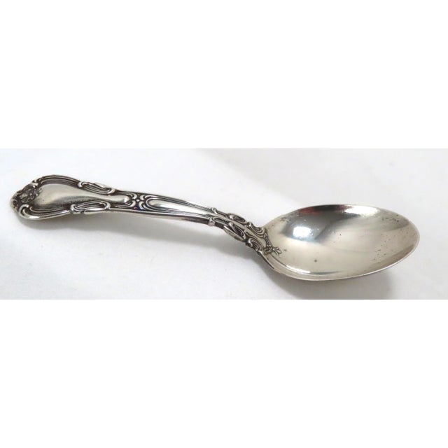 Early 20th Century Antique Gorham Silver Co. Chantilly Pattern Sterling Silver Youth - Baby Spoon For Sale - Image 5 of 13