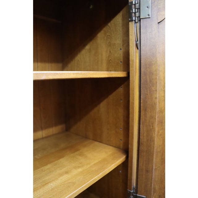 Ethan Allen Cherry French Provincial Linen Press Armoire For Sale - Image 16 of 17