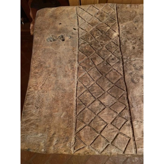 Wood 1960s Carved Wooden Swing Hut Door Batonga Zambezi Africa Tribal For Sale - Image 7 of 12