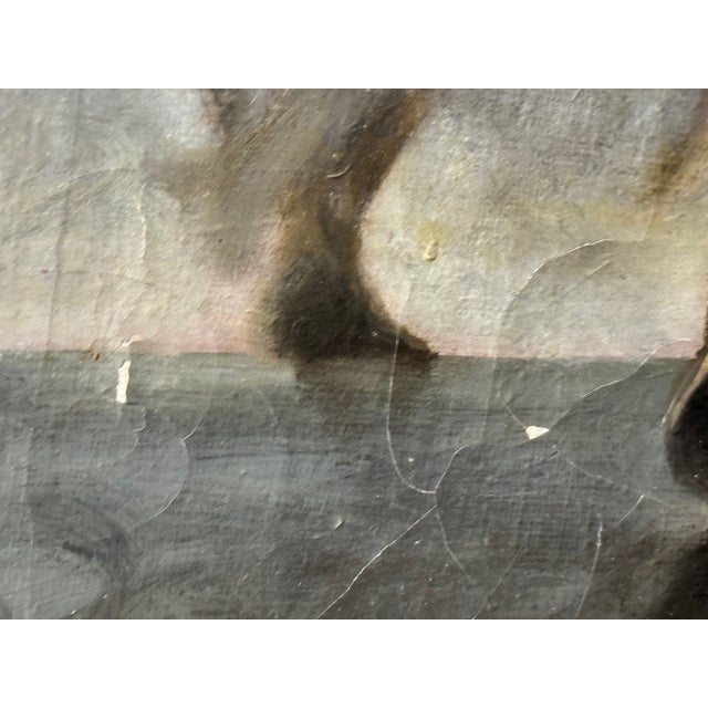 Huge English Oil Painting Portrait Tudor Royal King Henry VIII After Hans Holbein For Sale - Image 6 of 12