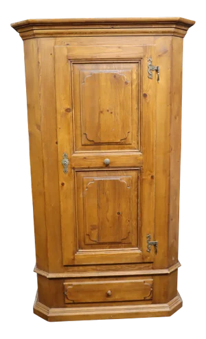Country Style Pine Raised Panel Armoire