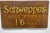 Table Waters Oak Trade Sign Board from Schweppes, 1940s For Sale - Image 6 of 7