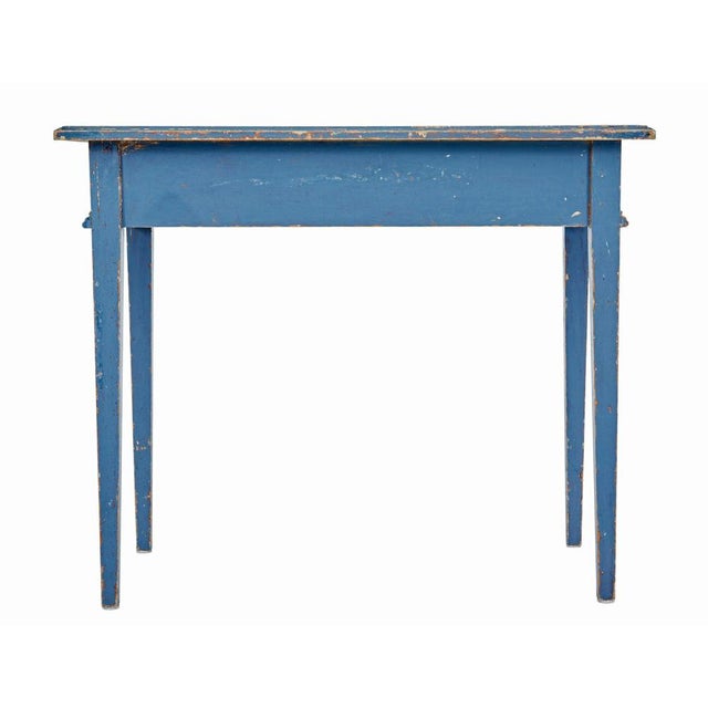 19th Century Swedish Hand Painted Side Table For Sale - Image 3 of 9