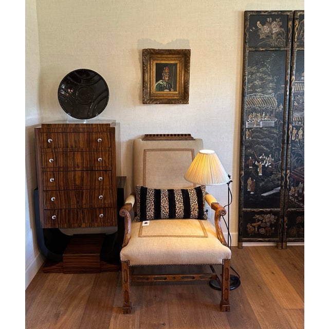 Fabulous antique oil painting, unsigned, inspired by the French Masterpiece "Bashi Bazouk" c.1868-1869, by Jean-Léon...