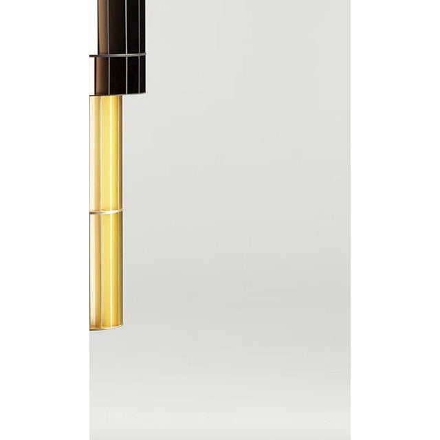 Metal T Gr Custom Combination Suspended Lamp by Stephen Burks Babel for Parachilna For Sale - Image 7 of 12