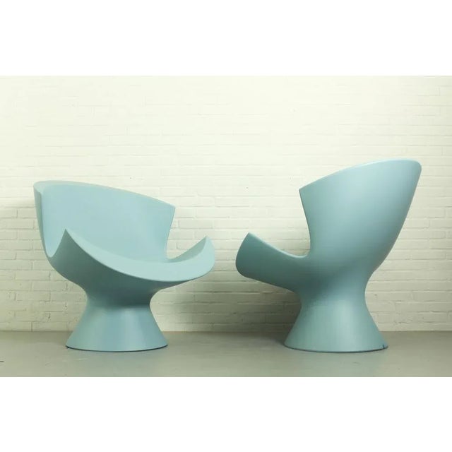 Blue Set of Kite Lounge Chairs by Karim Rashid for Label, 2004 For Sale - Image 8 of 12