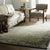 Charcoal Gold Distressed Floral Hand-Knotted Wool Rug 6x8 For Sale In New York - Image 6 of 7