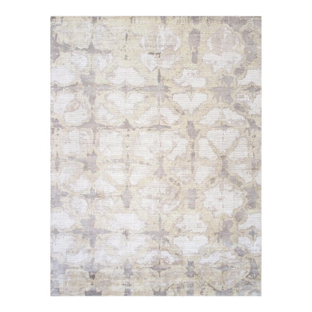 Pasargad Home Shibori Ivory Area Rug- 9' 0'' X 12' 0'' For Sale