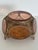 Hollywood Regency Ormolu Gold Filigree Beveled Glass Jewelry Casket 5-Sided Round Trinket Box, 1960s For Sale - Image 3 of 8