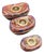 Mid 20th Century Chinese Cloisonné Yuanbao Wealth Ingot Trinket Boxes - Set of Three For Sale