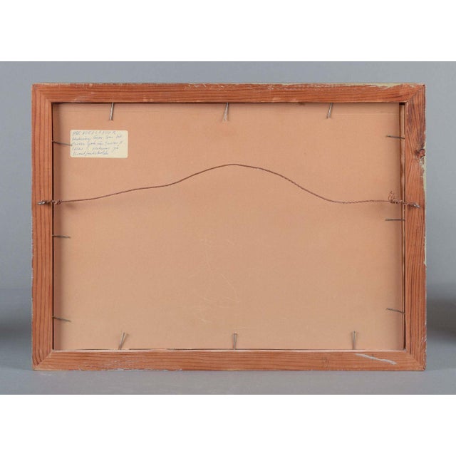 Pär Nordlander, Abstract Cityscape by the Sea, Mixed Media on Paper For Sale - Image 6 of 7