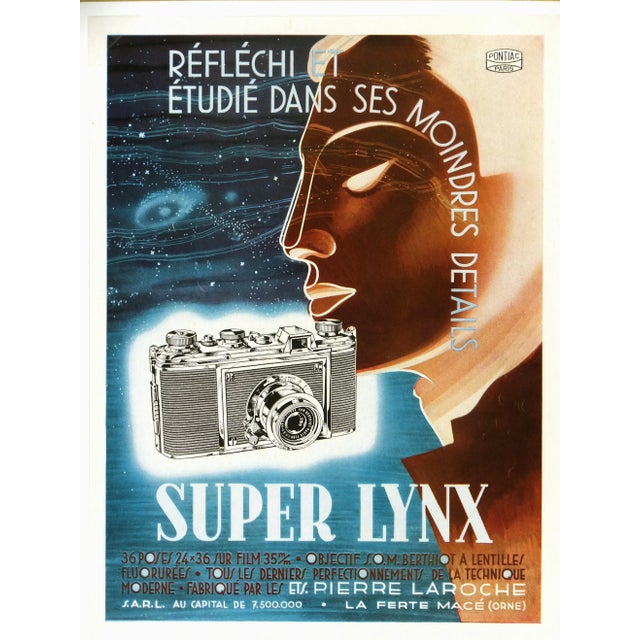 Illustration Consigned "Super Lynx" Lithograph C. 1940 For Sale - Image 3 of 5