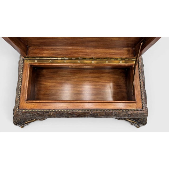 Maitland Smith Elephant Box With Brass Mounts For Sale In West Palm - Image 6 of 14