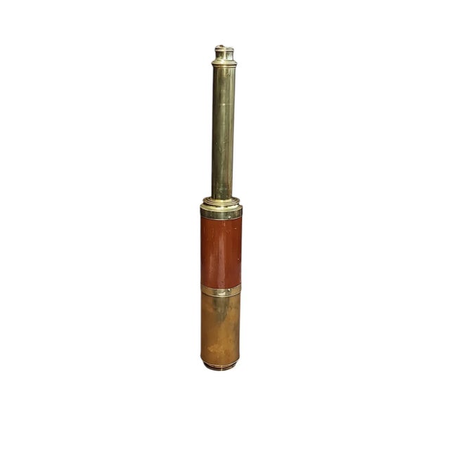 Wood 19th Century Dolland of London Brass Draw Telescope For Sale - Image 7 of 12