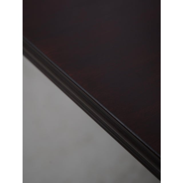 Wood Henkel Harris Mahogany Double Pedestal Dining Table For Sale - Image 7 of 18