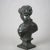 Metal Antique Classical Victorian 12" Bronze Sculpture Bust Statue of a Young Woman Circa 1890 For Sale - Image 7 of 12