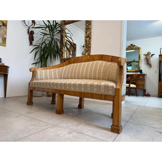 Biedermeier Sofa in Pine Veneer For Sale - Image 18 of 18