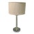 Mid-Century Modern Clear Crystal Table Lamp With Shade For Sale
