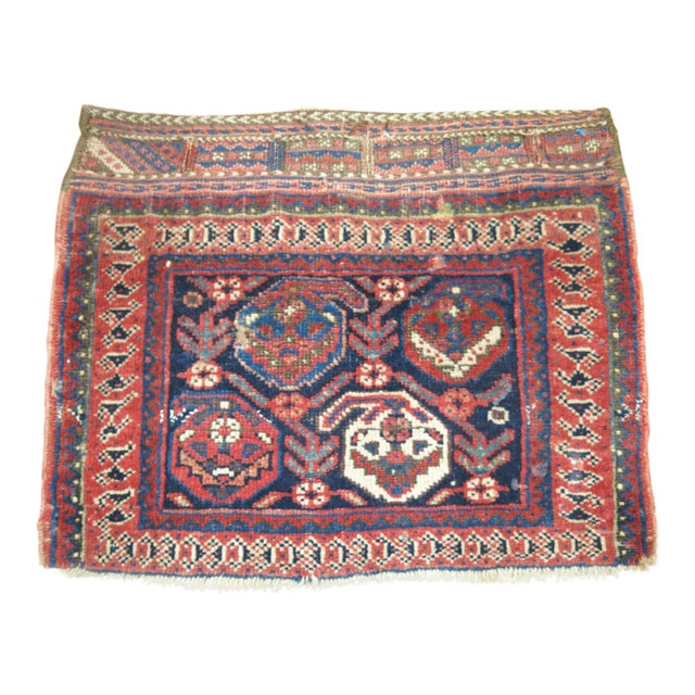 Antique Bagface Rug - 1'3" x 1'6" For Sale In New York - Image 6 of 6