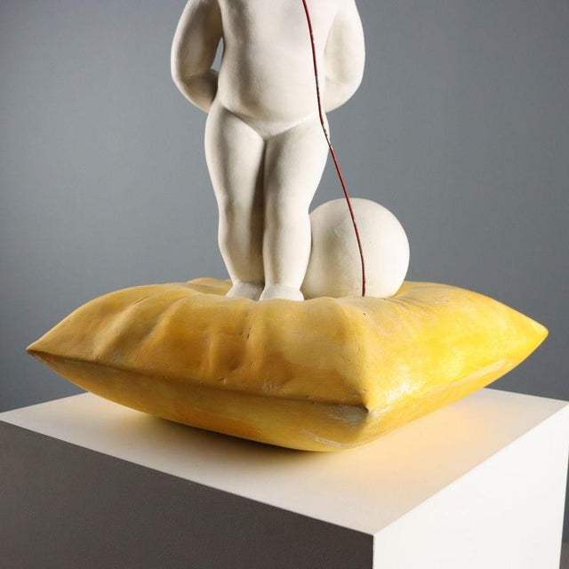 Walter Guidobaldi (Wal), Figurative Sculpture, Glazed Ceramic & Plaster For Sale - Image 6 of 9