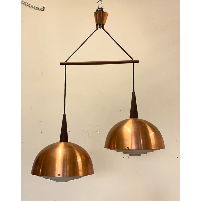 Chandelier in the style of Louis Poulsen, 1960s For Sale - Image 15 of 15