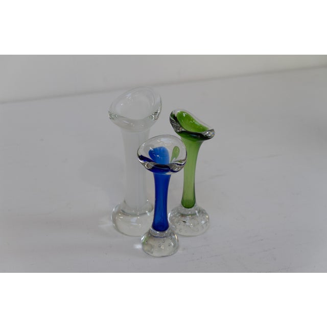 1960s Swedish Bone Glass Vases by Bo Borgström for Aseda, 1960s, Set of 3 For Sale - Image 5 of 18