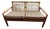 1960s Hans Olsen 2-Seater Teak & Cane Sofa for Juul Kristensen For Sale