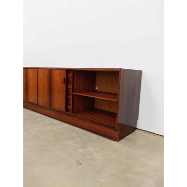 Viby J. PMJ Vintage Danish Modern Rosewood Credenza by Dr / Viby J For Sale - Image 4 of 11