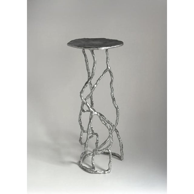 Route Table 01.01 in Cast Aluminium by Sofia Karnukaeva. Dimensions: Ø 32 x H 76 cm. Materials: Cast aluminium with a...