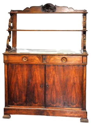 Art Nouveau Walnut Sideboard