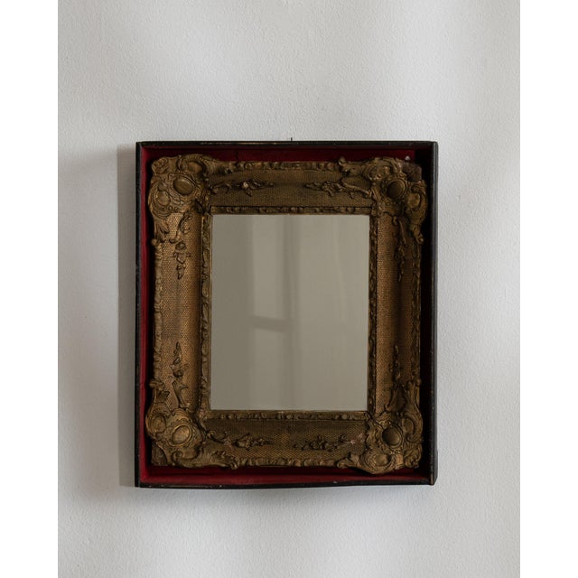 19th Century France Rococo Gold Wood Mirror For Sale - Image 4 of 7