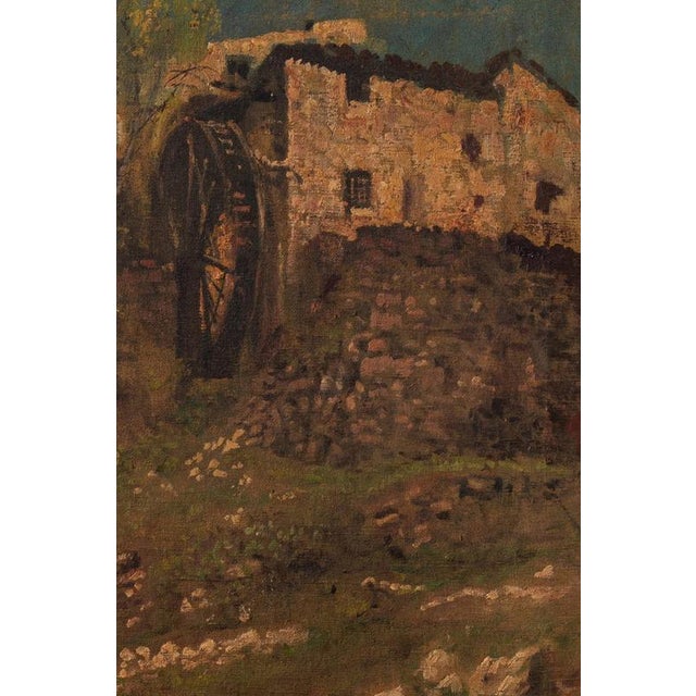 Modern Fernand Combes, The Mill, Early 20th Century, Oil Painting on Canvas For Sale - Image 3 of 11