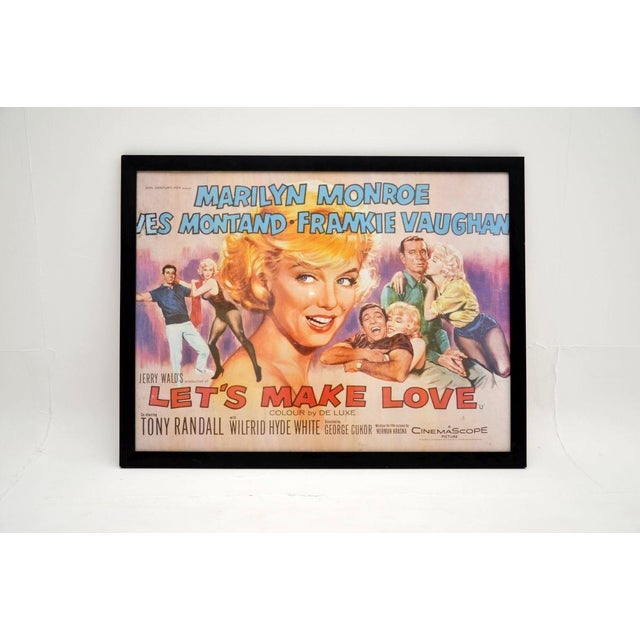 A wonderful and very rare original vintage framed Marilyn Monroe film poster ‘Let’s Make Love’. This dates from 1960, it...