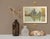 Vintage French landscape on canvas, artist signed lower left. The rustic composition shows a farmhouse or barn beside a...