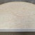 Cream Vintage Post Modern Half Moon Beige Wood & Travertine Coffee Table For Sale - Image 8 of 12