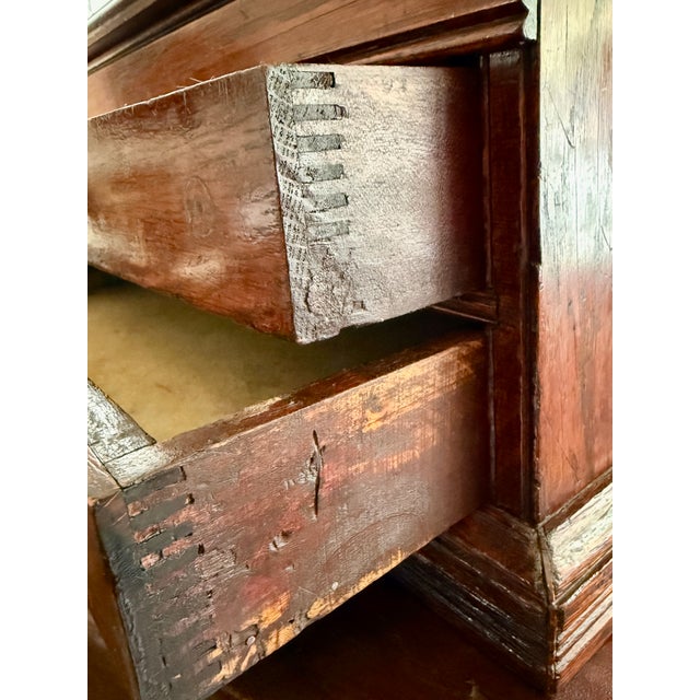 Wood Early 1900s Clark's Oak Spool 3 Compartment Desk/Cabinet For Sale - Image 7 of 11
