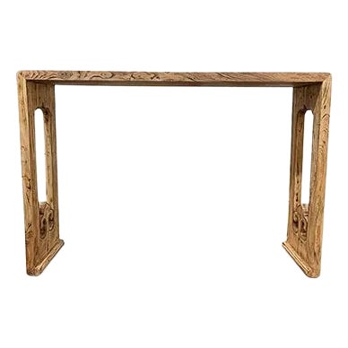1980s Asian Reclaimed Wood Console Table For Sale