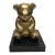 Vintage Traditional Solid Brass & Black Teddy Bear Figurine For Sale