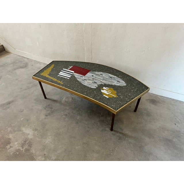 1950s Mosaic Kidney Table, 1950s For Sale - Image 5 of 13