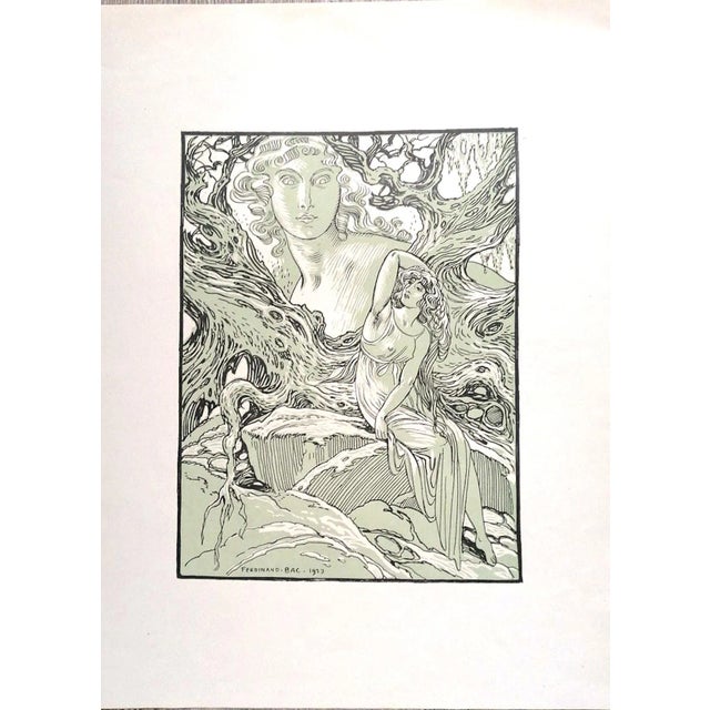 Ferdinand Bac, the Goddess, Original Lithograph, 1923 For Sale