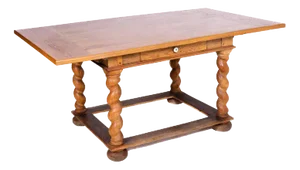 German Table in Solid Wood