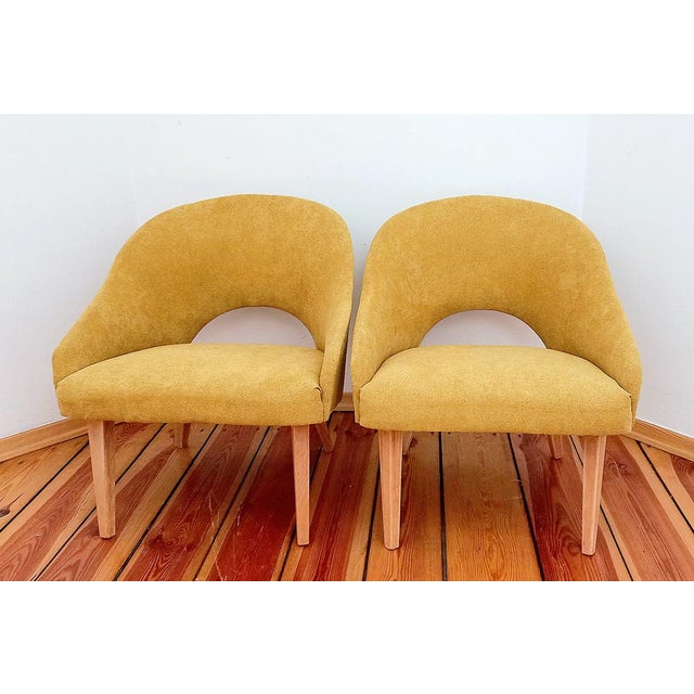 Set of Armchairs attributed to Oswald Haerdtl for Ton, Czechoslovakia, 1960s For Sale - Image 3 of 15