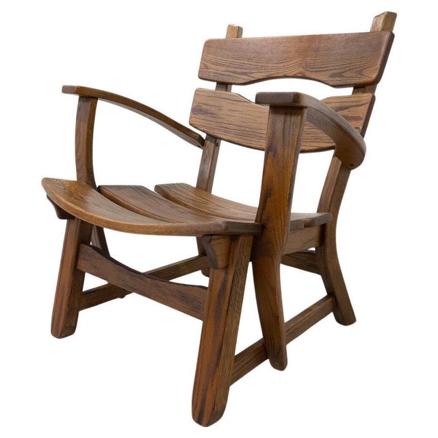 Brown Mid-Century Modern Brutalist Armchair from Dittmann & Co, 1970s For Sale - Image 8 of 8