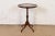Brown Baker Furniture Style Georgian Carved Mahogany Pedestal Tea Table For Sale - Image 8 of 8