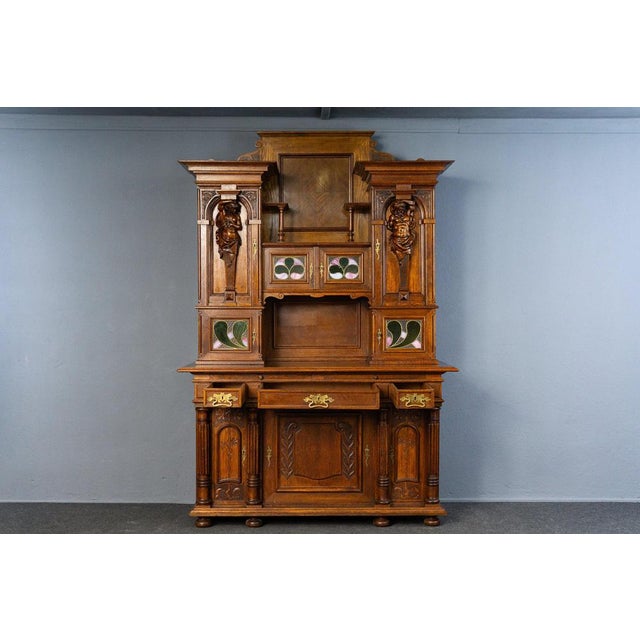 Vintage Sideboard in Oak For Sale - Image 4 of 18