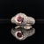 Metal Diamond Tourmaline Ring 1.29 Tcw 14k White Gold Certified, Size 6.25 For Sale - Image 7 of 9